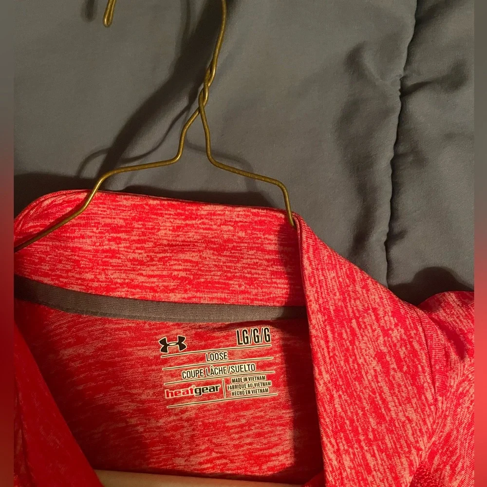 Red Under Amour quarter zip - Picture 2 of 2